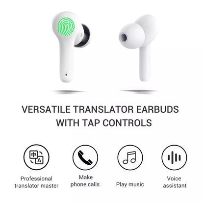 TRANSLATION TWS 5.0 Wireless Earbuds with Real-Time Speech-to-Text Transcription & Translation