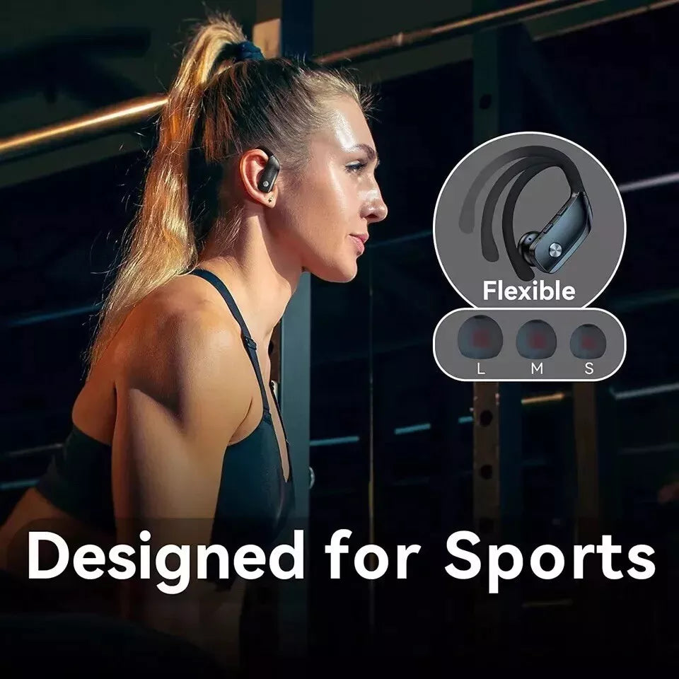 Wireless Earbuds, Bluetooth 5.3, 48hrs, LED Display, IPX8 SPORT