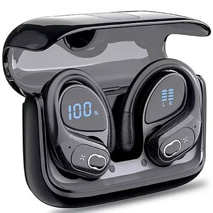 TWS Wireless Sport Earbuds, LED, 65hrs, Bluetooth V5.3, IPX5 Waterproof