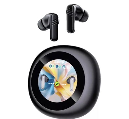 TWS Wireless Earphones, 24h, Round LED Touch, BT V5.4, ANC+ENC, Equalizer, IPX5