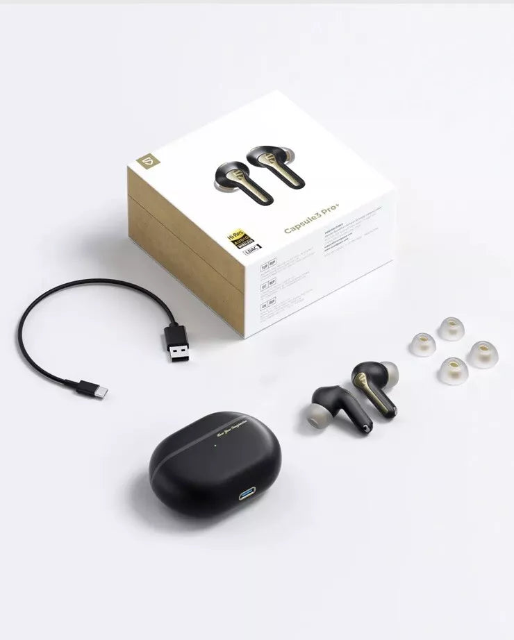 SoundPEATS Capsule3 Pro+ xMEMS Speaker TWS Earbuds BT5.3 Hi-Res Hybrid ANC,IPX4